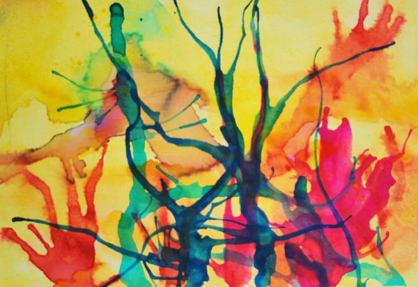 colorful abstract watercolor